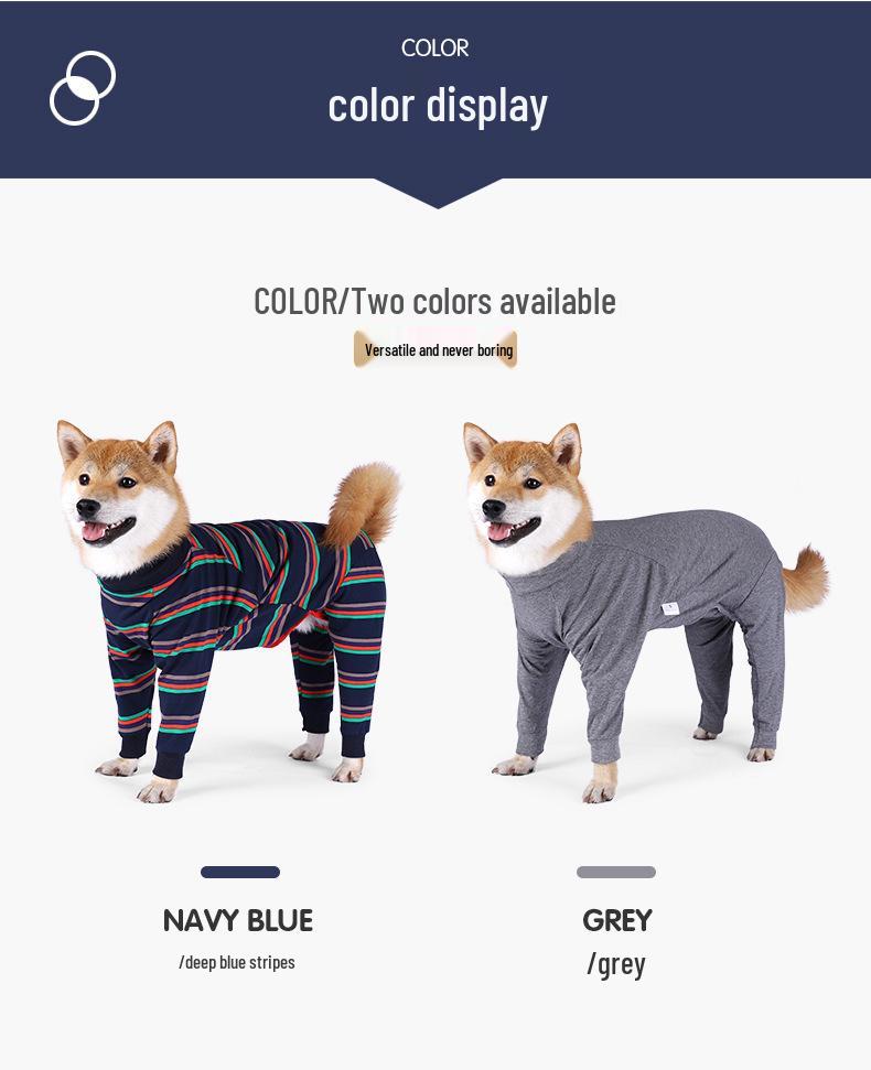 Full Coverage Elastic Dog Pajamas - Anti-Lick and Anti-Mosquito Suit for Large Dogs