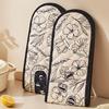 Long Fetter Oven Gloves Reinforced Heat Security Never Slip Outside for Baking Roasting Cooking