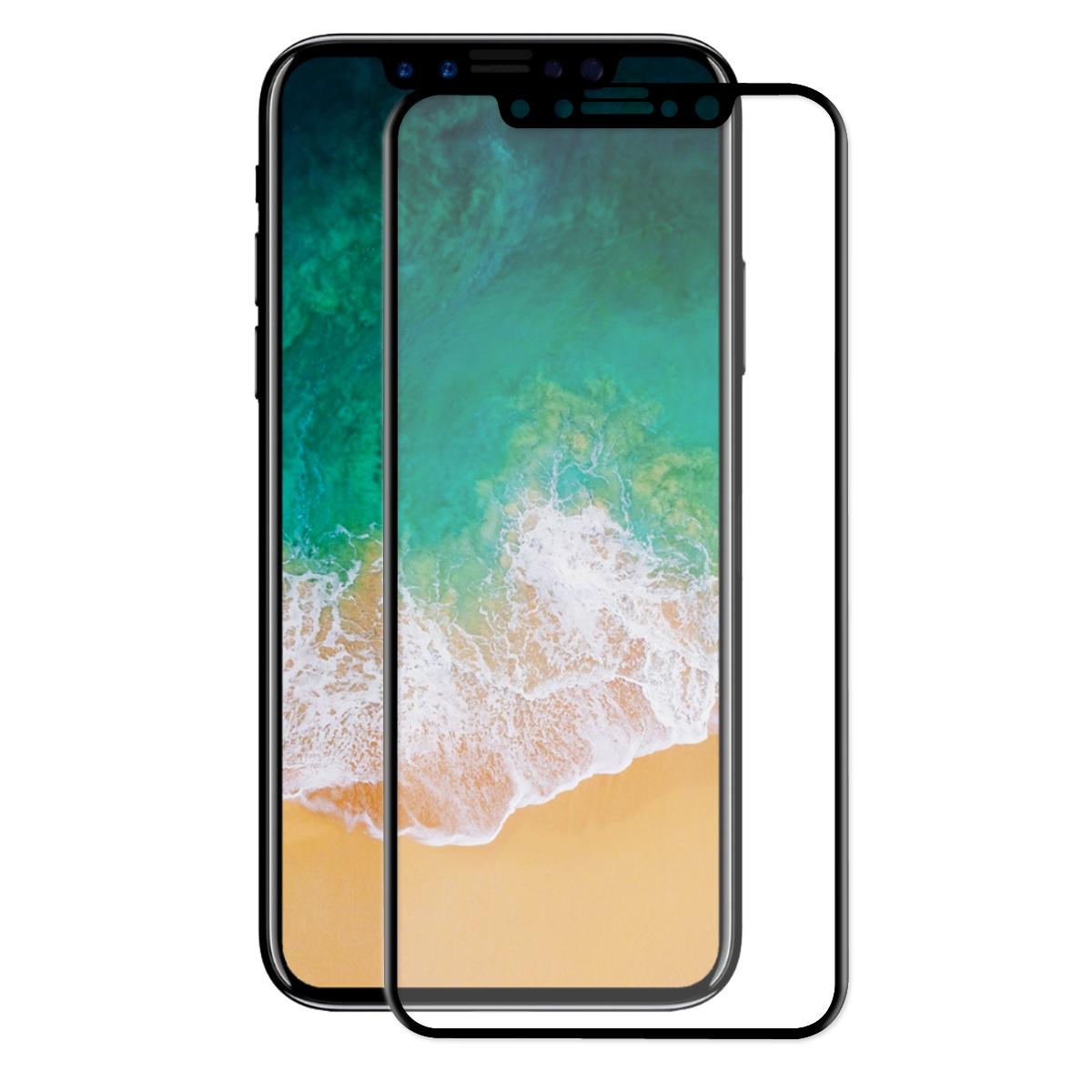 

HAT PRINCE for iPhone 11 Pro 5.8 (2019)/XS/X/Ten 5.8-inch 3D Full Size Tempered Glass Screen Protector Guard 0.26mm Black