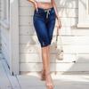 Women's High Waist Washed Women's Jeans Fashionable Versatile Straight Leg Pants