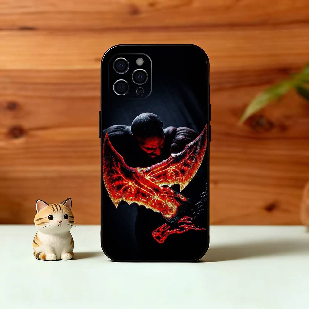 G-Gladiator W-War K-Kratos Phone Case For iPhone 17, 16,15,14,13,12,11 Plus,Pro Max, Others Soft Black Cover