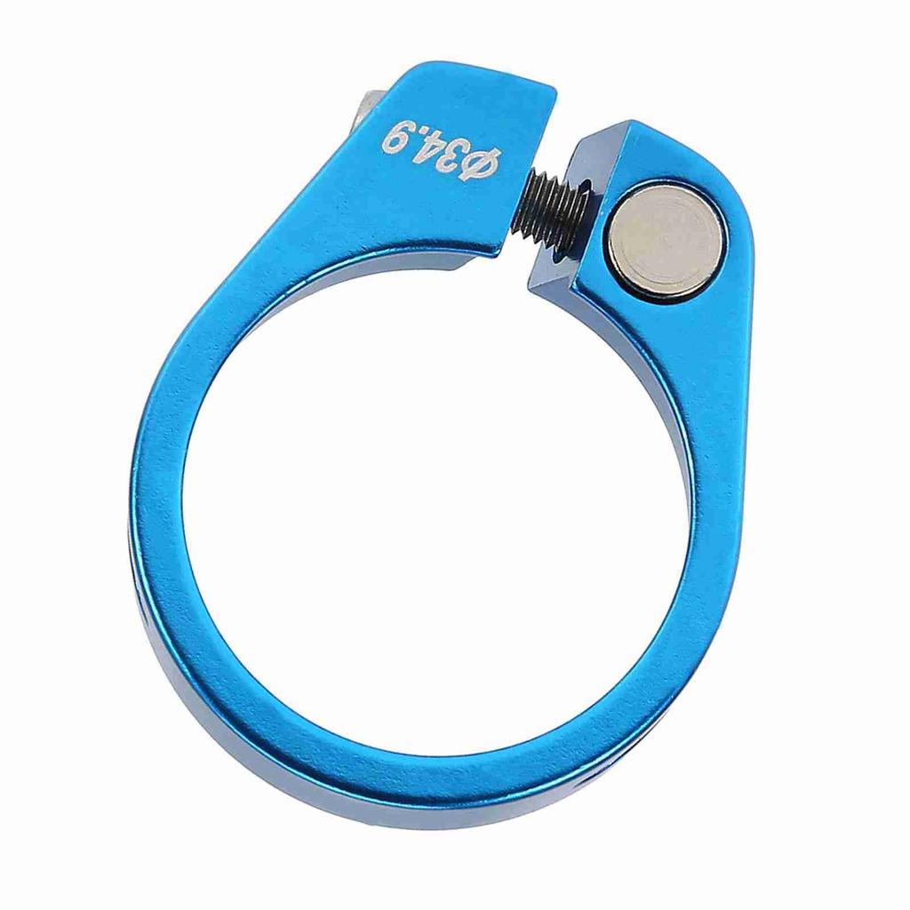 34,9 mm Aluminiumlegierung Fahrradsattelklemme Mountainbike Sattelstützenzubehör(blau)