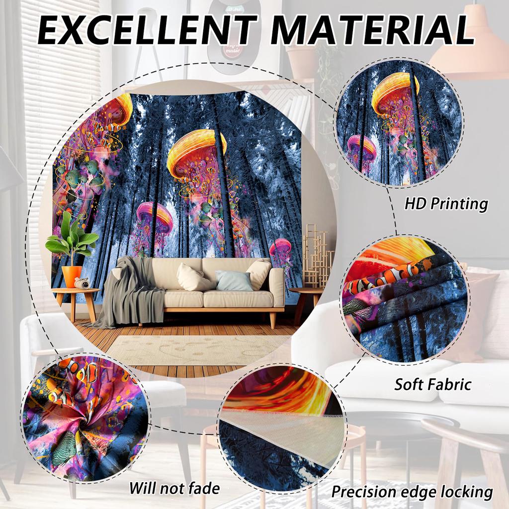 Camera Transformă Pânza de Fundal Meduză Pentru a Decora Imaginea de Fundal Pentru a Agăța Pânza Pânză de Perete