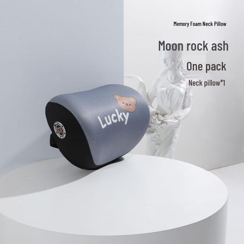 Kreslený medvěd paměťová pěna bederní polštář do auta - Celosezónní pohodlný polštář