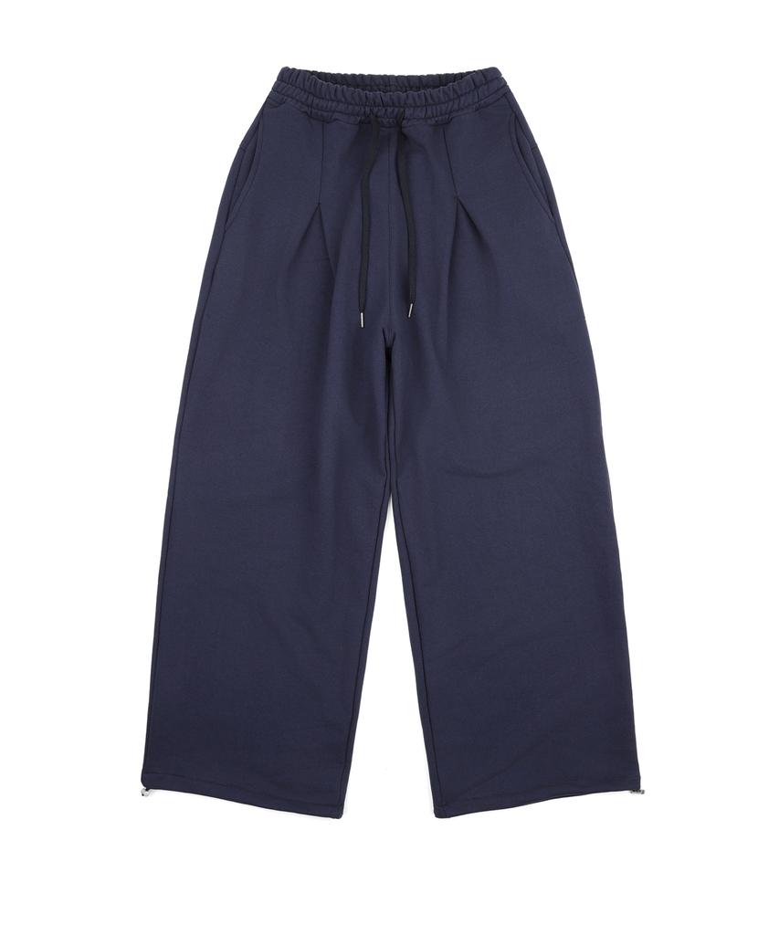 EASY NO EASY Star Lettering Patch Sweatpants - Navy
