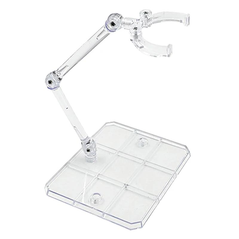 Clear Multi-piece Assembly Action Figure Stand Base for HG RG SD SHF Gundam 1/144 Toy - Black/Gray/Purple/White Colors