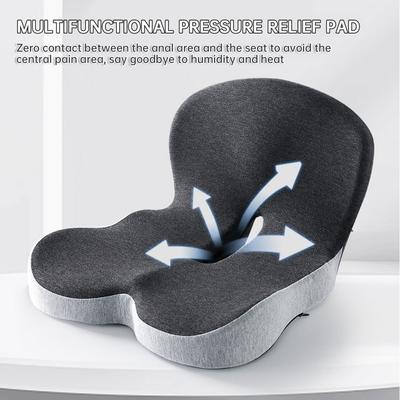 Memory foam Cuscino per sedile monoblocco Schienale Cuscino per sedia da ufficio Massaggio Supporto lombare Sollievo dal dolore Traspirante Cuscino per sedere per auto