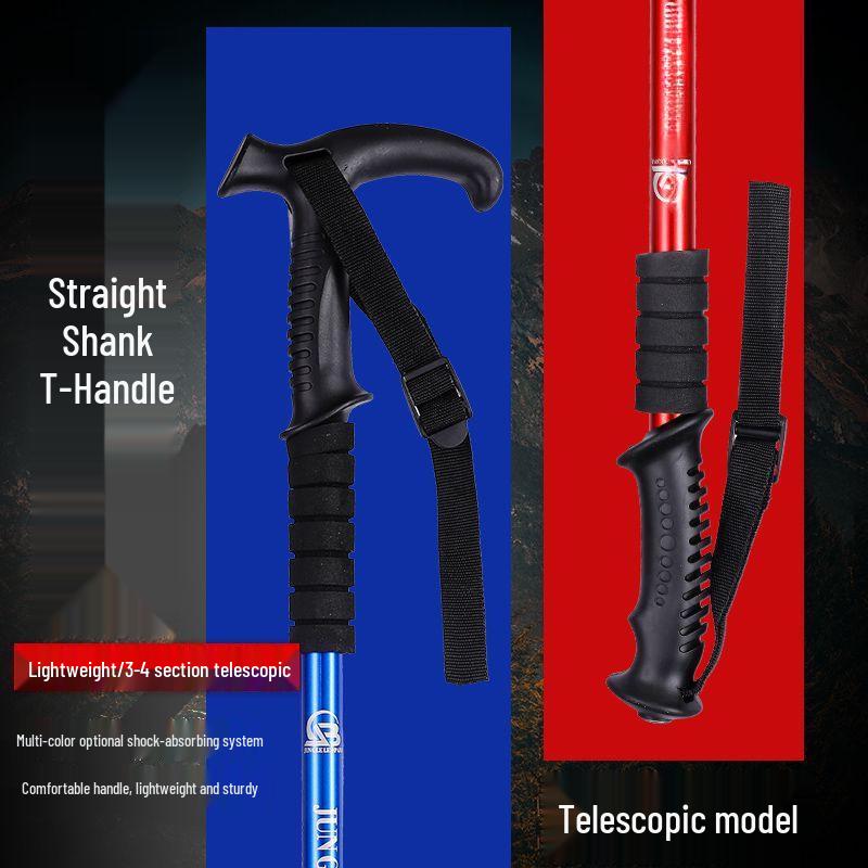 Professional Telescopic Aluminum Trekking Poles – Outdoor & Nordic Walking, Hiking, Climbing, and Mountaineering Equipment.