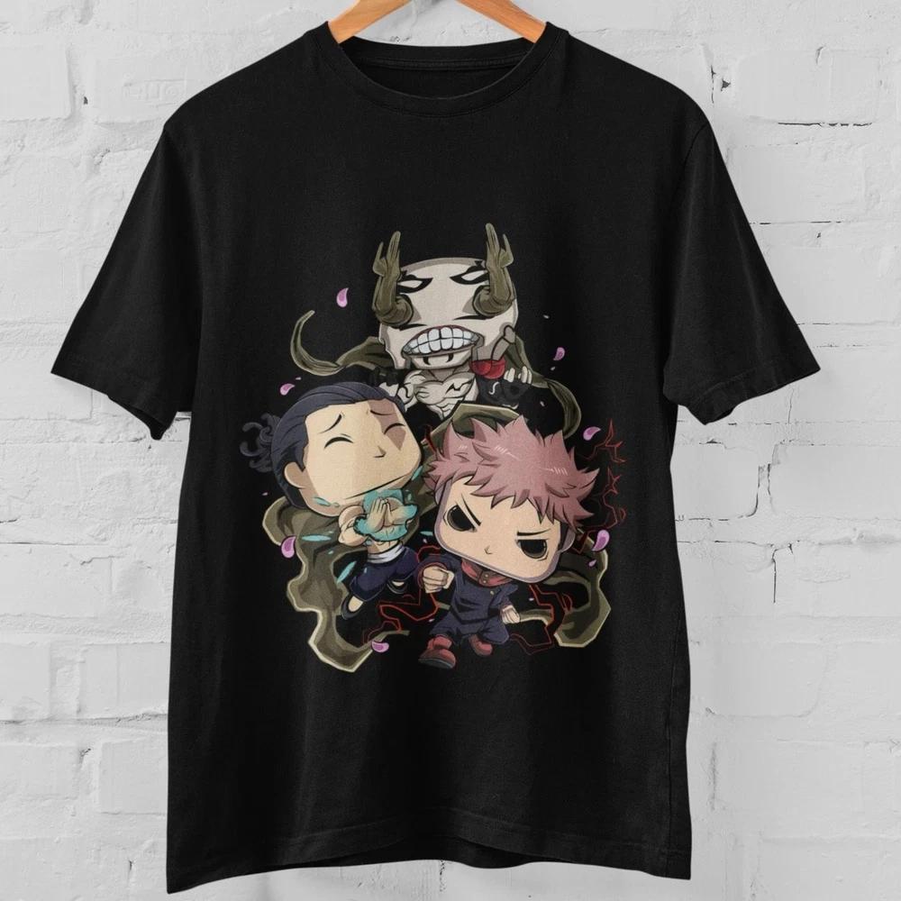 Anime Unisexga Jujutsu Kaisen Chibi Yuji Yuta Rika Fantasy T Shirt S