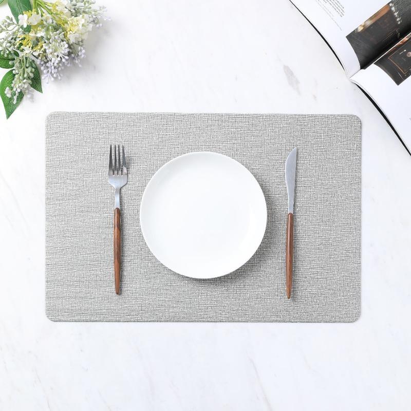 6PCS waschbare Tischsets rutschfeste wärmeisolierende PVC-Tischset für Esstisch Küchenzubehör