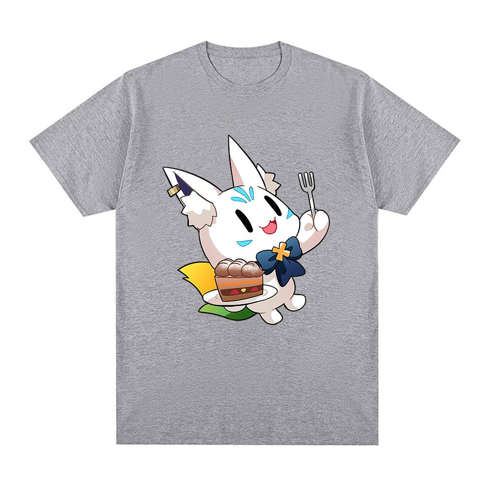 Hololive English VTuber Shirakami Fubuki Sukonbu T Shirt Unisex /Women Harajuku Graphic Tshirt Unisex Aesthetic Cartoon Cotton Tees