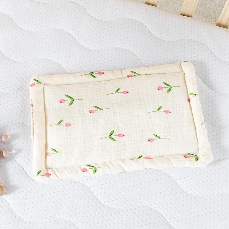 

0-12Month Newborn Baby Pillow Cotton Napping Absorption Breathable Soft Universal Pillow Bedding Babies Accessories