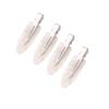 4Pcs/Set Seamless Wide Transparent Hair Clips Protect Hair Makeup Duckbill Clip
