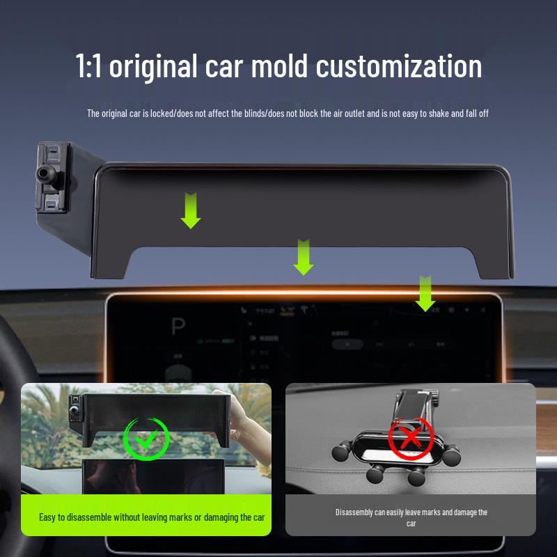 Tesla Model 3/Y Adjustable Silent Car Phone Holder
