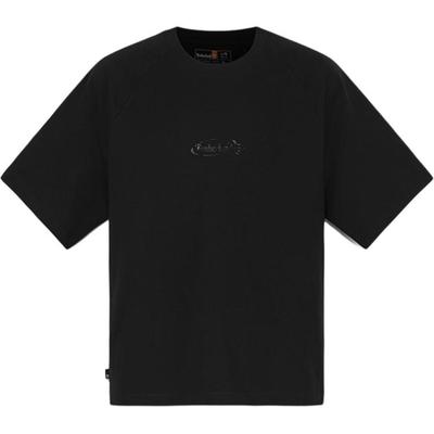 Round Neck Loose Fashion Skin-Friendly Short Sleeve T-Shirt Men Tops Black A6DGS-001