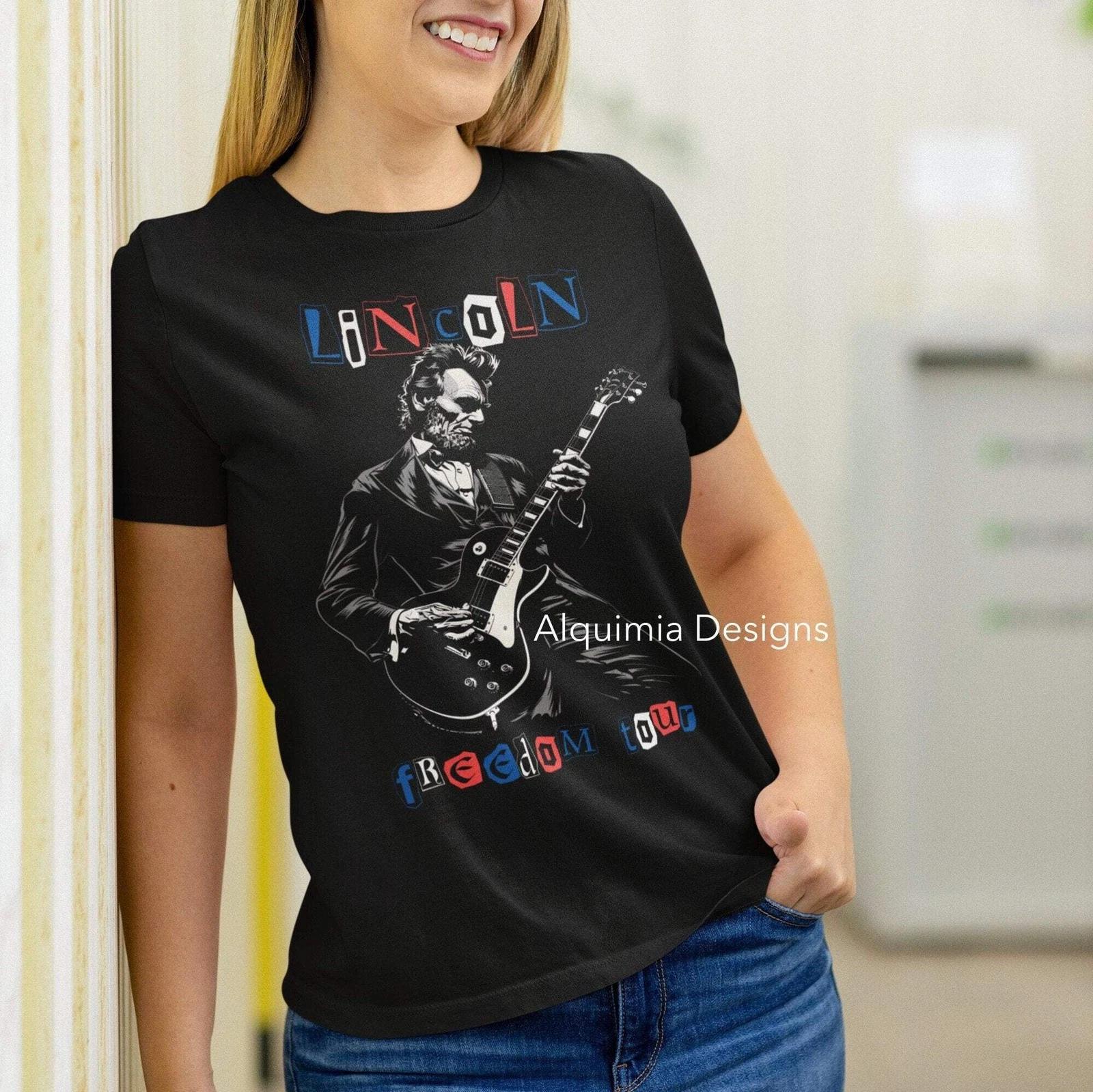 Abraham Lincoln Freedom Tour Shirt - Patriotic American History Tee 2XL