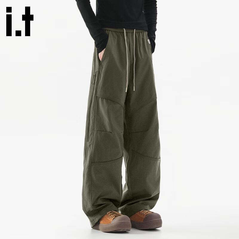 Fingercroxxit Men's Autumn Outdoor Straight-Leg Cargo Pants