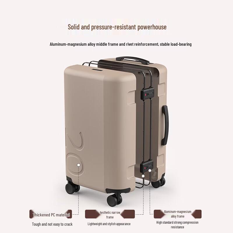 OIWAS Aluminum Frame PC Hardside Luggage