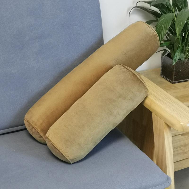 1PC Velluto per Massaggio SPA Copertura Cuscino Rullo Lungo Cervicale Cuscino Federa 15*40cm Con Cerniera Cilindro Rotondo