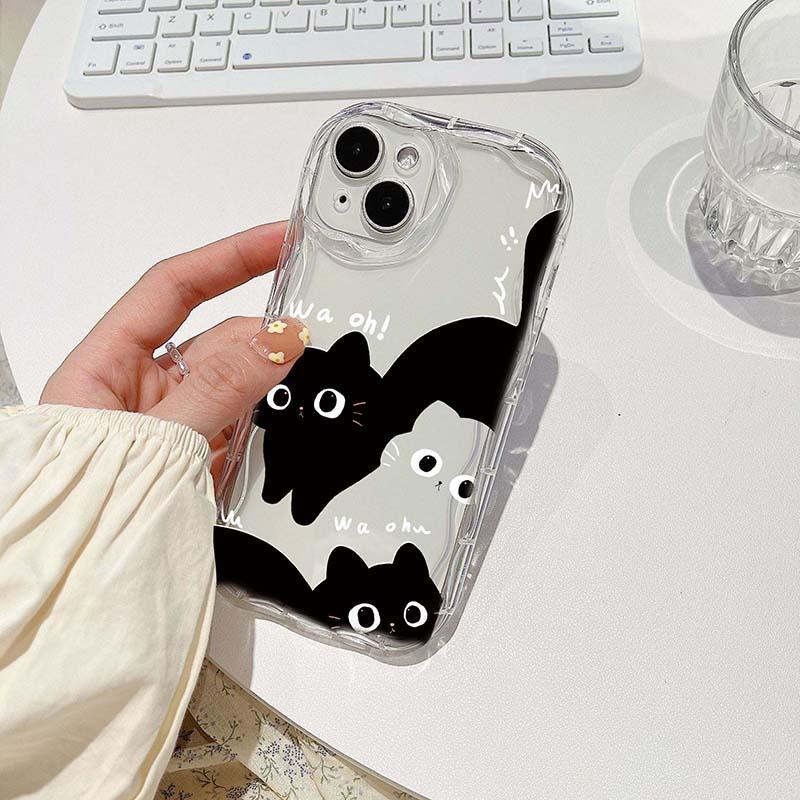 Cute Creative Music Cat Case for OPPO Reno 13F 12F 11F 13 12 11 8 Pro 5G 7 4G 5 6 Lite A57 A58 A77 A78 A79 5G A38 A18 Wave Cover