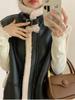 Winter Fashion Vintage Leather Lamb Wool Waistcoat Women New Design Warm Retro Short Vest Female Aesthetic Casual High Street Jacket
