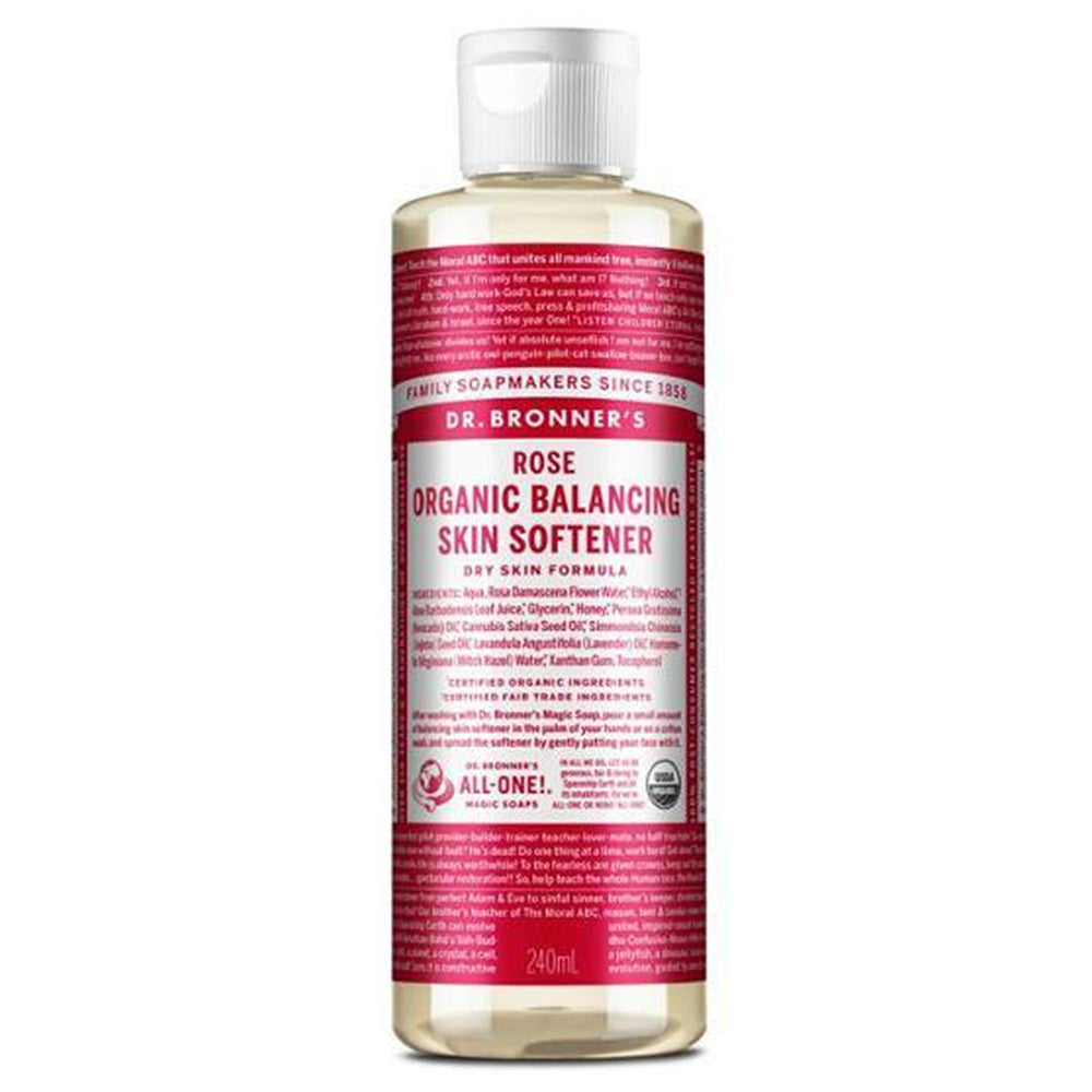 DR.BRONNER S Rose Balancing Skin Softener 240 ml