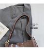 Korean Style Retro Square Bucket Bag - Versatile Large Capacity Crossbody for Women