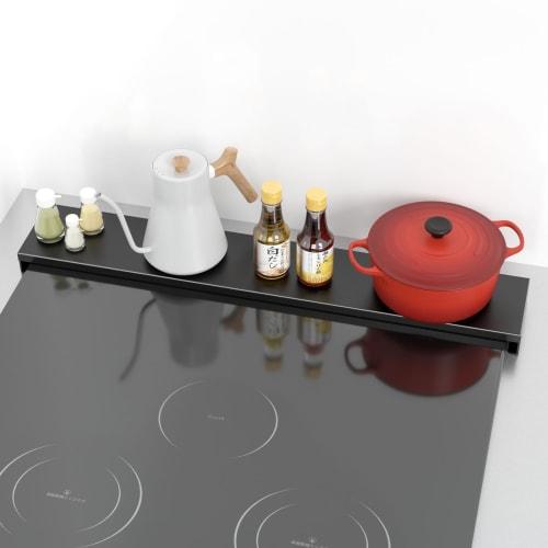 DAIWIN 60cm Flat Stovetop Cover, Slim Design for Induction and Gas Stoves, Protects Against Oil Splashes and Dirt, Compatible with Induction and Gas S