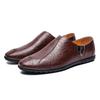 Men's shoes spring and autumn new casual business leather shoes lazy work shoes driving shoes dad shoes breathable Doudou shoes