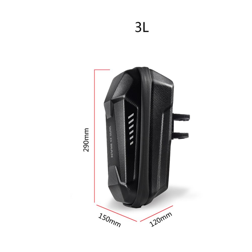 2-5L Electric Scooter Bag Scooter Skateboard Front Storage Bag Waterproof EVA Hard Shell Handlebar Hanging Bag for M365 Pro