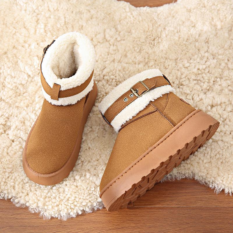 Short Boots Women Winter Warm Thickness Non-slip Shibuya Hairy Boots  Personalized Fashion Snow Boots