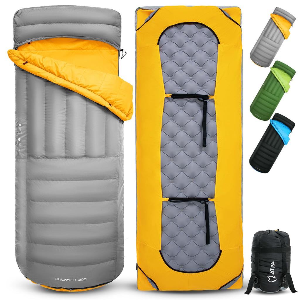 ATEPA Down Sleeping Compact Comfortable Temperature Range of to Includes Storage Emergency Sleeping Ideal for Car and Keeping You Warm and Perfect for