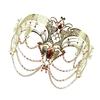 Metal Tassels Masquerade Mask with Rhinestones Masquerade Costume Accessories For Women Wedding Halloween Masquerade