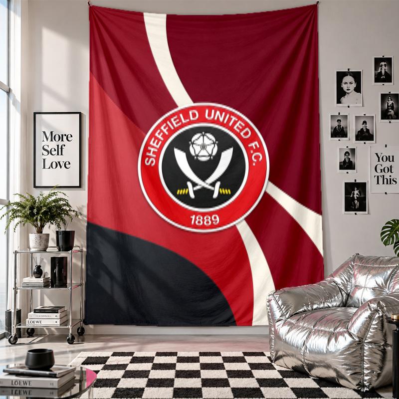 Sheffield United Football Wall Tapestry Home Decor Wall Hanging Cloth for Bedroom Living Room Background