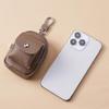 New Mini Key Bag Zipper Pu Leather Portable Change Pouch Bag Pendant Coin Holder Bag Ornament Card Holder Earphone Storage Bag