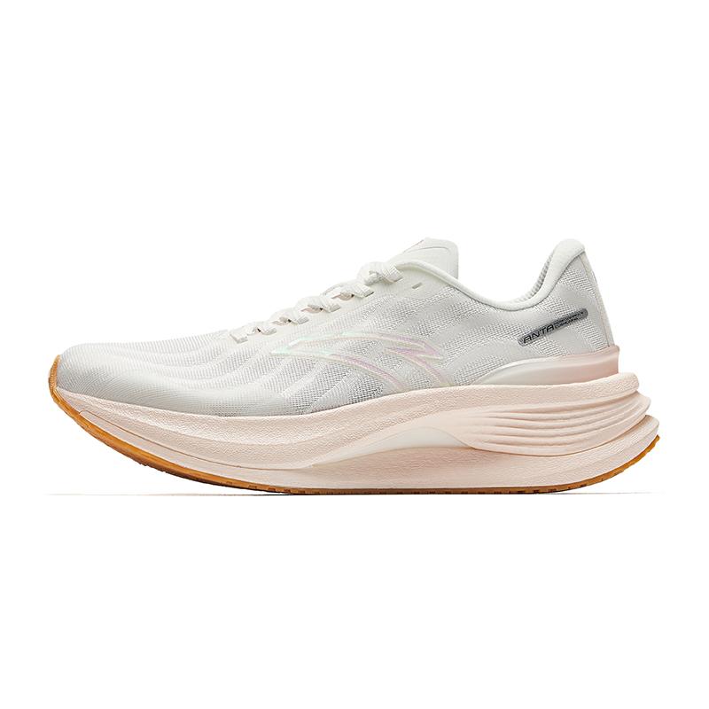 Anta Running Collection Slip Resistant Abrasion Resistant Low top Training Running Shoes Women s White Orange Sneakers 122435561-1 35.5
