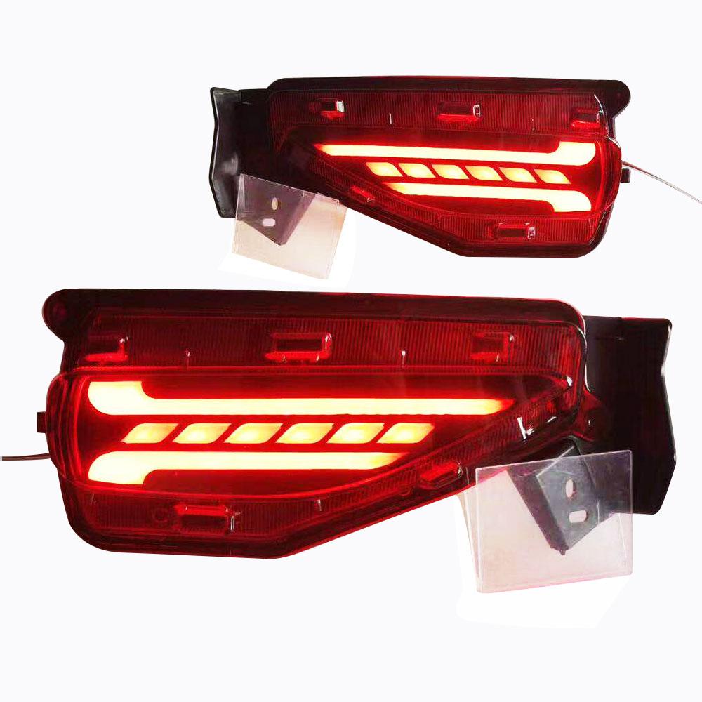 1Set LED for Toyota Fortuner SW4 2015 2016 2017 2018 2019 2020 Reflector Rear Bumper Light Fog Lamp Brake Light Turn Signal
