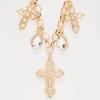 Accessories Hip Hop Wind Cross Necklace Pendant Exaggerated Design Diamond Large Water Drop Necklace Accessories