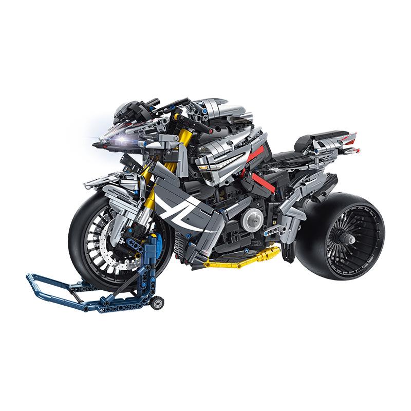 Dukadi Baoma Motorcycle Model Building Blocks - 1:5 & 1:8 Scale Toy for Boys