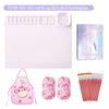 Popular Suction Cup Reusable Silicone Drawing Pad Mat with Cup Art Silicone Painting Mat Collection High Quality Practical Daily Use