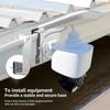 2Pcs Wall Mount Gutter Bracket with Anti-Rust Mounting Screw Stainless Steel Solar Security Camera Holder for Eufy SoloCam S340