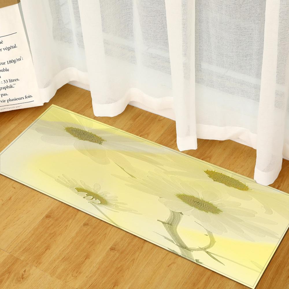 Fresh Floor Mat Household Bathroom Non-Slip Mat Kitchen Absorbent Strip Bathroom Door Mat Bedroom Carpet