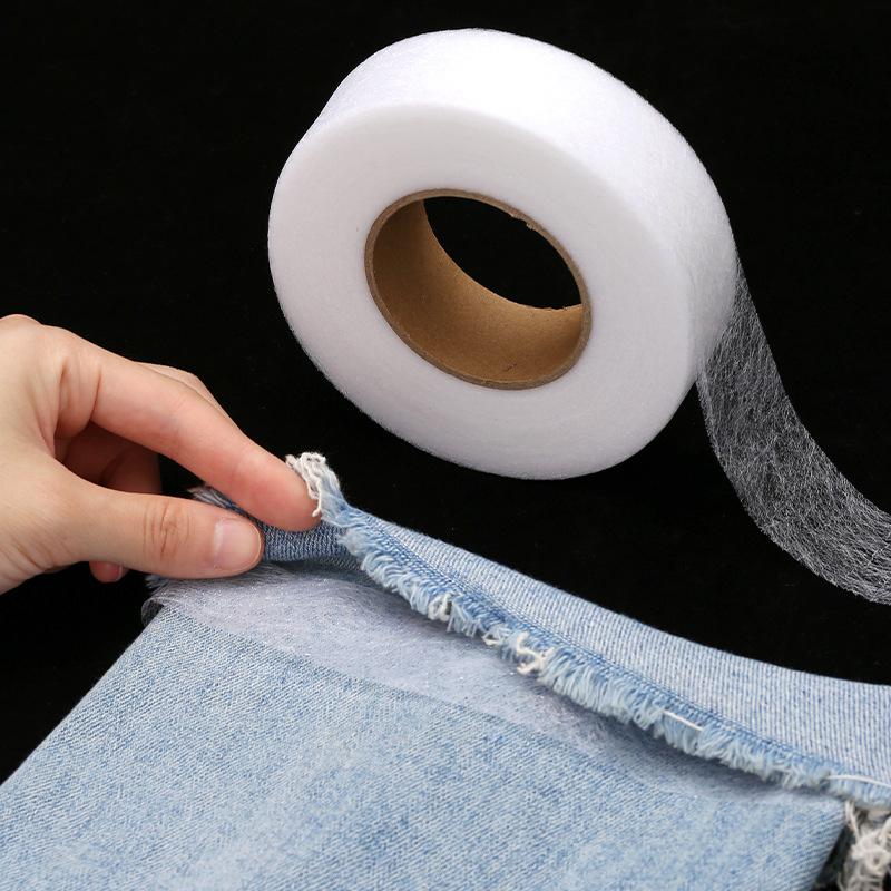 1 Roll 70 Yards Double-sided Interlining Adhesive Fabric Clothes Iron On Hem Tape Interlining Web DIY Sewing Patchwork Acces