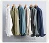 Men's Ramie Long-Sleeve Shirt - Spring/Autumn Casual Loose Fit, Youth Classic Style (Model 9798)