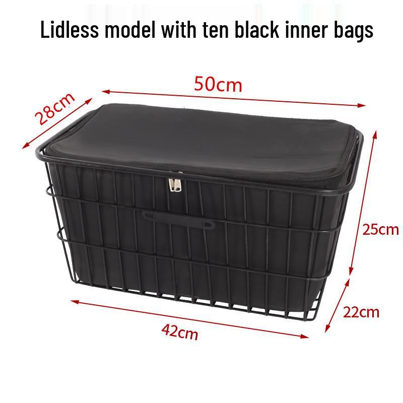 Universal Thickened Basket with Lid for Electric Scooters and Bicycles - Free Shipping