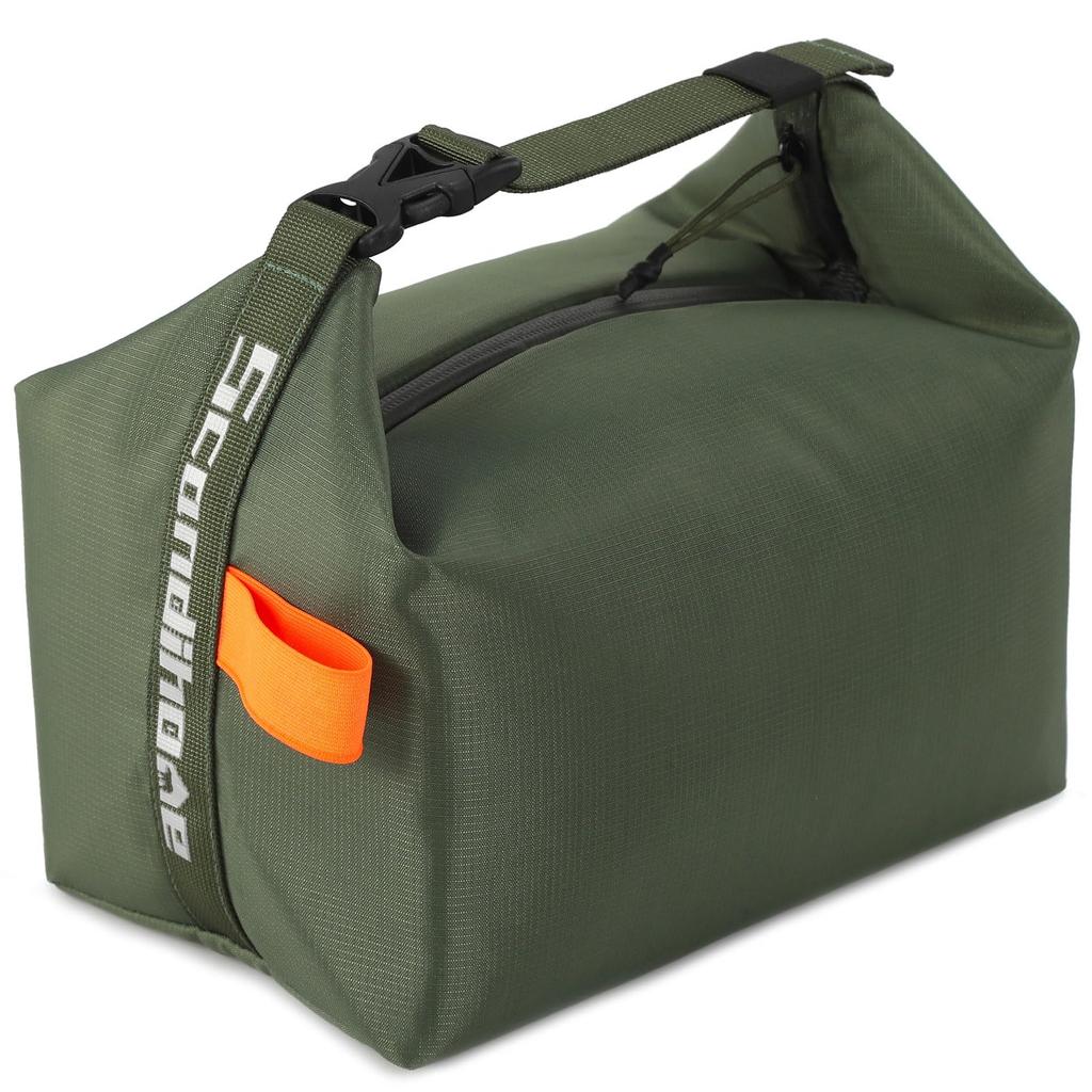 SEPWIK Lunch Insulated and Thermal Lunch Large Tote Bag for Outdoor Green Bag, Bag, Capacity, Stylish, Water-Repellent, Foldable, Activities, Camping,