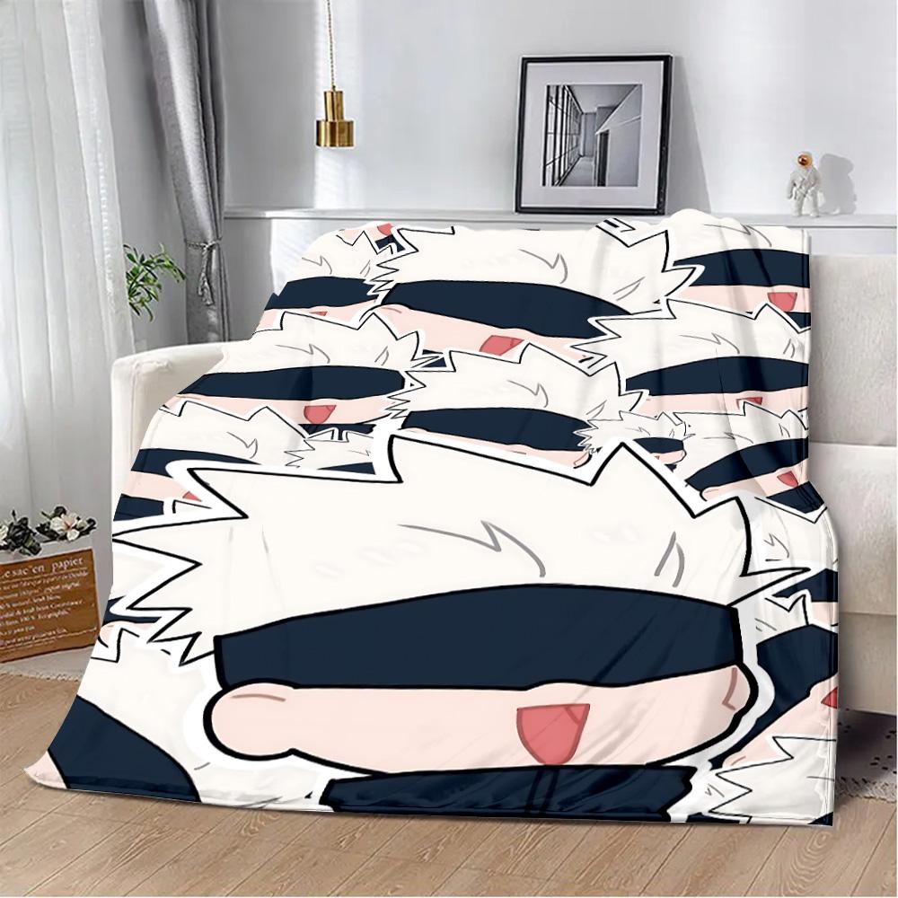 

Аниме Дзюдзюцу Кайсен Сатору Годзё Печатное одеяло Одеяла для пикника Теплое одеяло Мягкое и удобное одеяло Подарок на день рождения для дома 76x102cm(30x40in)