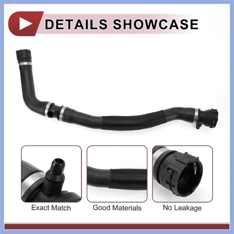 Radiator Outlet Coolant Hose Assembly 17128616528 for F30 F31 F34 F32 F33 F36 F22 F23 320I 330I 430I, Preformed Service Hose for Repair Work and