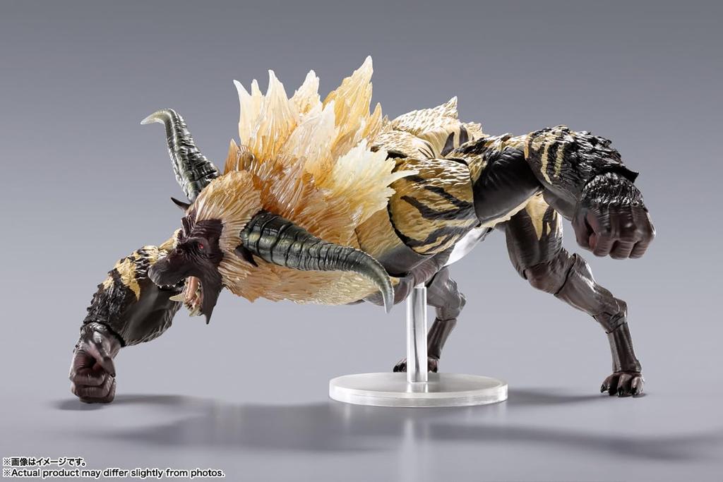 TAMASHII NATIONS MonsterArts Monster Hunter Series Enraged Approximately 200mm PVC ABS Painted Action Figure S.H. Rajang, &