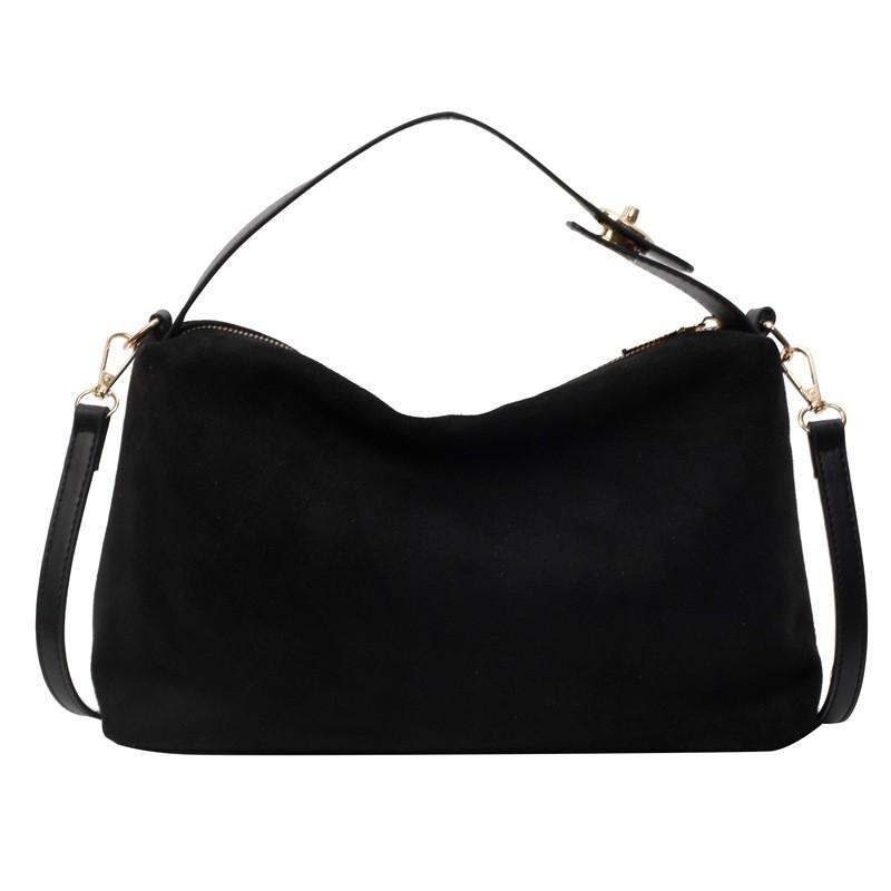 IELGY Ladies Tote Bag Winter Retro Frosted Portable Hundred Suede Bag